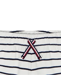 Tommy Hilfiger Boys' 2T-7 Striped French Terry T-Shirt and Shorts, 2-Piece Set