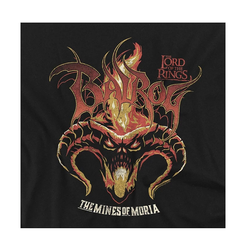 Lord Of The Rings Men's Moria Balrog Flames T-Shirt
