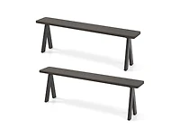 Slickblue Outdoor 3-Seat Bench with 800 lbs Bearing Capacity