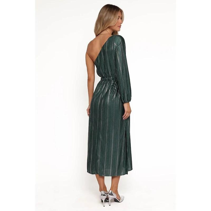 Petal and Pup Women's Pontee One Shoulder Pleated Midi Dress