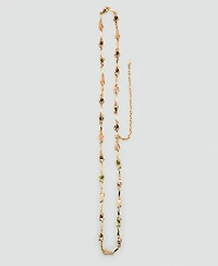Mango Women's Beaded Chain Belt
