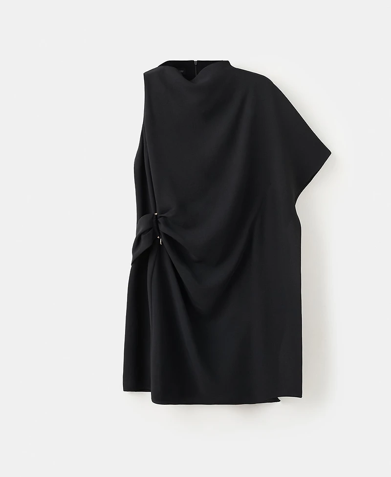 Mango Women's Short Asymmetrical Sleeve Dress