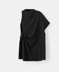 Mango Women's Short Asymmetrical Sleeve Dress