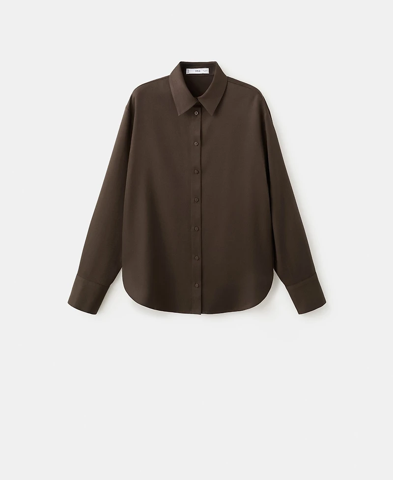 Mango Women's Straight Lyocell Shirt