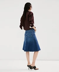 Mango Women's Midi Denim Skirt