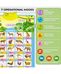 Quokka Educational Toys for Kids 5-7 Year Old - Set of 4 Vertical 4 Learning Wall Chart