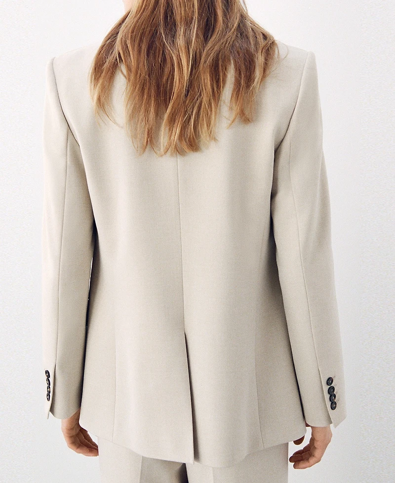 Mango Women's Double-Breasted Suit Blazer