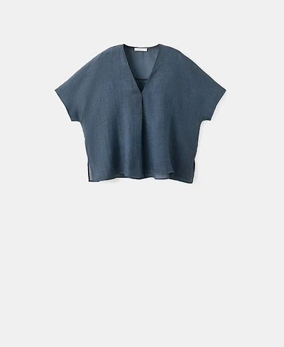 Mango Women's Ramie Overdyed Effect Kaftan