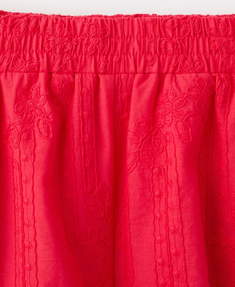 Mango Women's Floral Embroidered Shorts