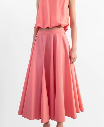 Mango Women's Flared Midi-Skirt