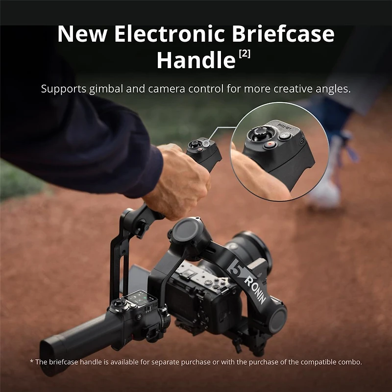 Dji Rs 5 Combo Handheld Gimbal Stabilizer + Wireless Microphone Set + Usb Wall Charger