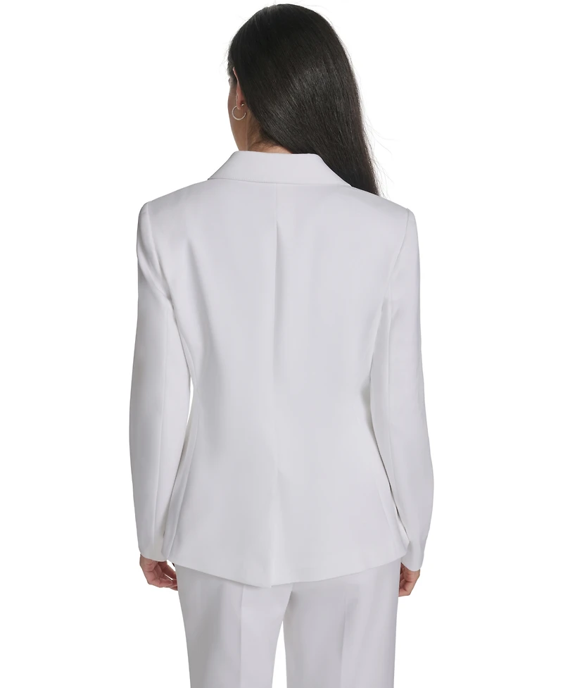 Calvin Klein Petite Notch Collar Long-Sleeve Jacket
