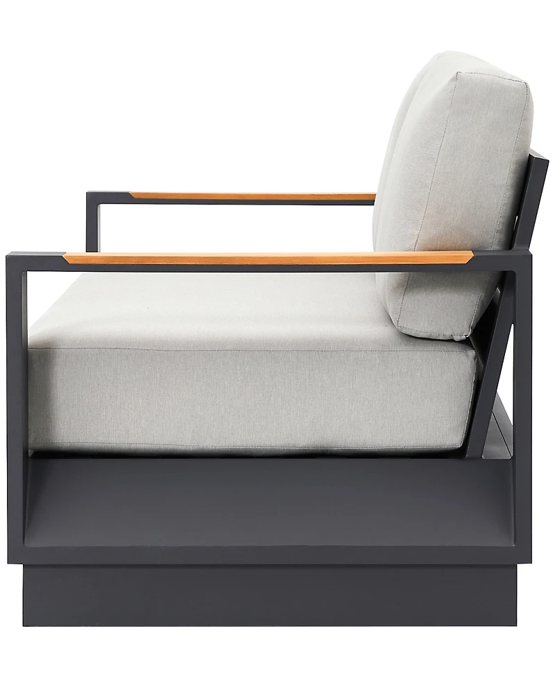 Sienna 35" Aluminum Outdoor Lounge Chair, Created for Macy's