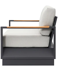 Sienna 35" Aluminum Outdoor Lounge Chair, Created for Macy's