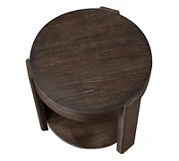 Ember 24" Wood Round End Table