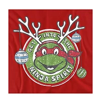 Teenage Mutant Ninja Turtles Men's Christmas Into The Ninja Spirit T-Shirt