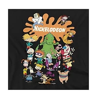 Logovision Men's Nickelodeon Brand Nick Splat Group T-Shirt