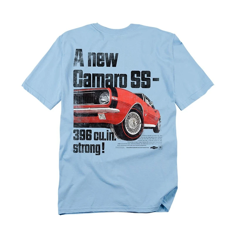 Corvette Men's Chevrolet Camaro Ss Back T-Shirt