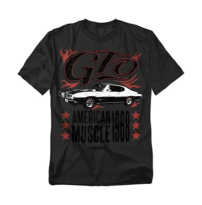 Logovision Men's Pontiac Gto Flames T-Shirt