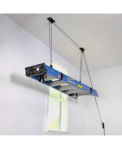 StoreYour Ladder Hoist | Holds up to 150 lbs | Up to 14' Lift