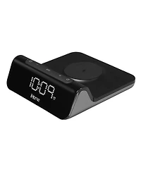 iHome iW23 Triple Charge Wireless Alarm Clock With Usb-a and Usb-c Charging