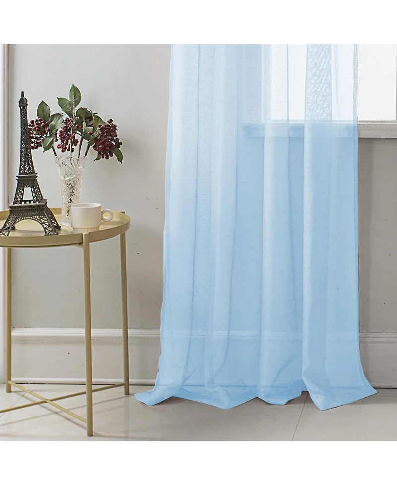 Rt Designer Collection Celine Sheer Luxurious Modern Design Curtain Panel 54" x 84