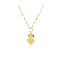 The Lovery Clover Charm Necklace 14K Gold-Plated Sterling Silver