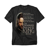 Lord Of The Rings Men's Aragorn Crownless King T-Shirt