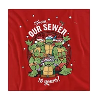 Teenage Mutant Ninja Turtles Men's Merry Christmas from Our Sewer T-Shirt