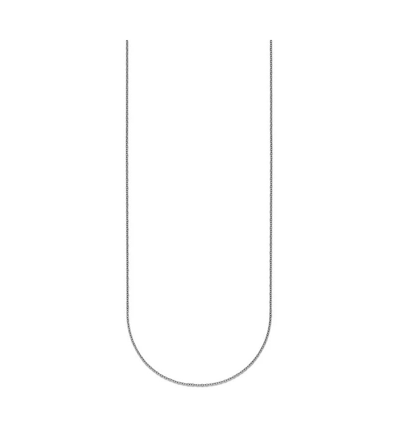 Curata Jewelry Solid 950 Platinum 1.1mm Cable Chain Necklace 16-24 Inch Chain Necklace