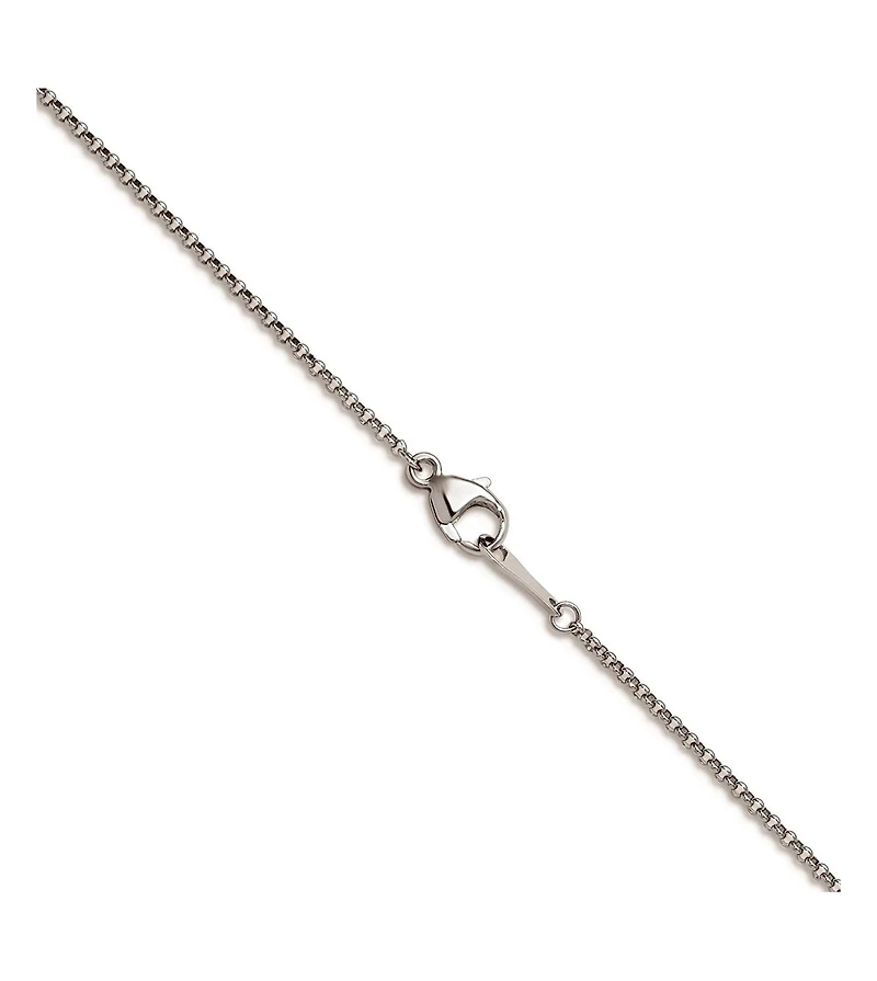 Curata Jewelry Solid 950 Platinum Polished Rolo Chain Necklace