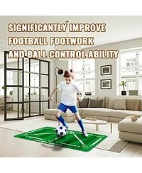 peneyon Soccer Training Mat with Adjustable Trainer – Non-Slip Soccer Equipment for Kids & Youth to Boost Speed, Strength & Coordination