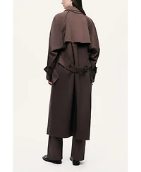 Nocturne Women's Single-Breasted Trench Coat