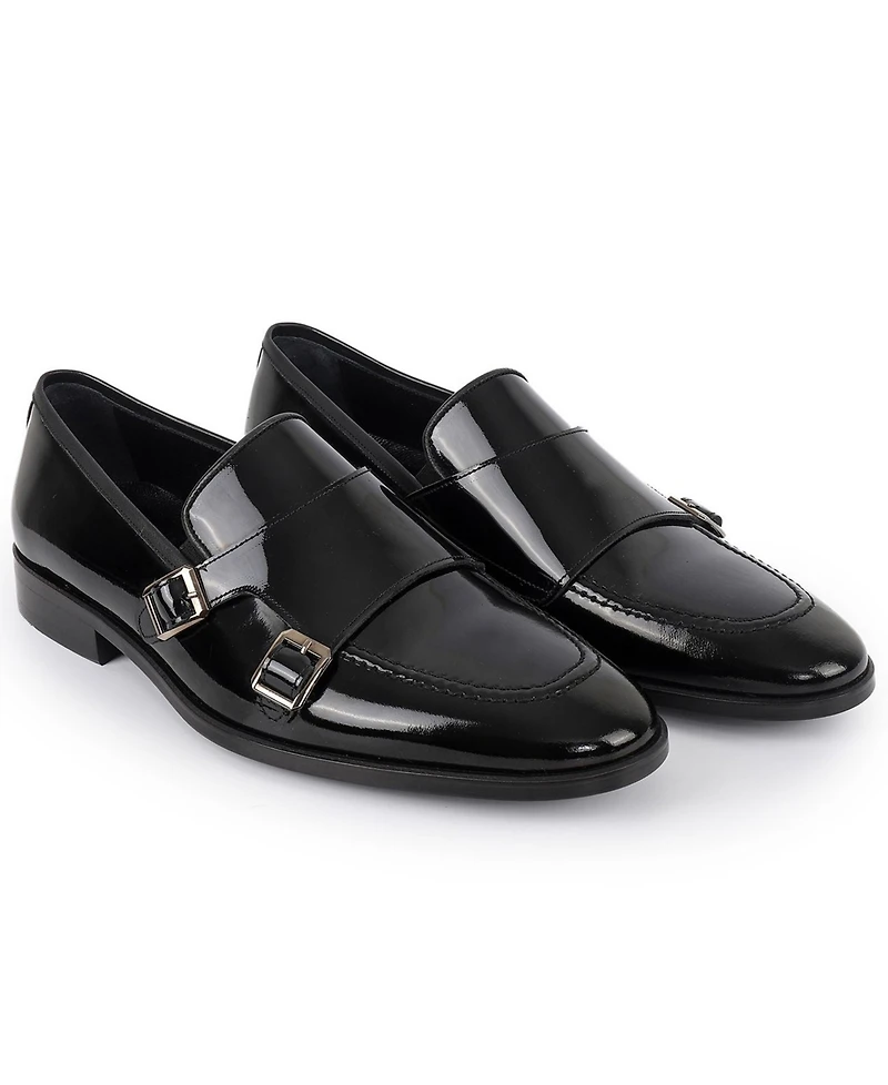 Vellapais Men's Hardin Double Monk Slip-On Loafers