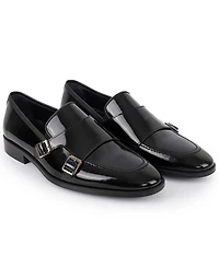 Vellapais Men's Hardin Double Monk Slip-On Loafers