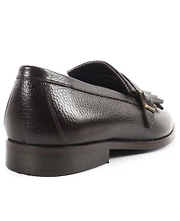 Vellapais Men's Tortoise Monk Strap Slip-On Dress Loafers