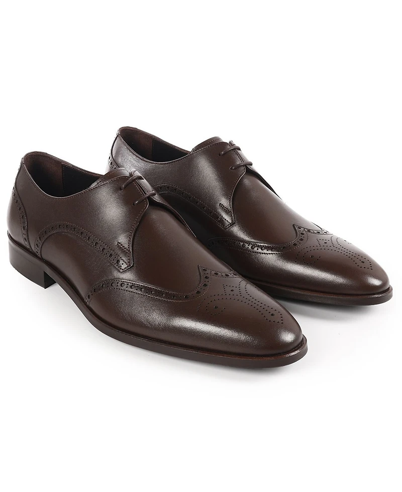 Vellapais Men's Wingtip Lace-Up Dress Shoes