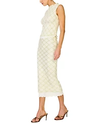 Line & Dot Women's Norelle Mock Neck Sleeveless Top