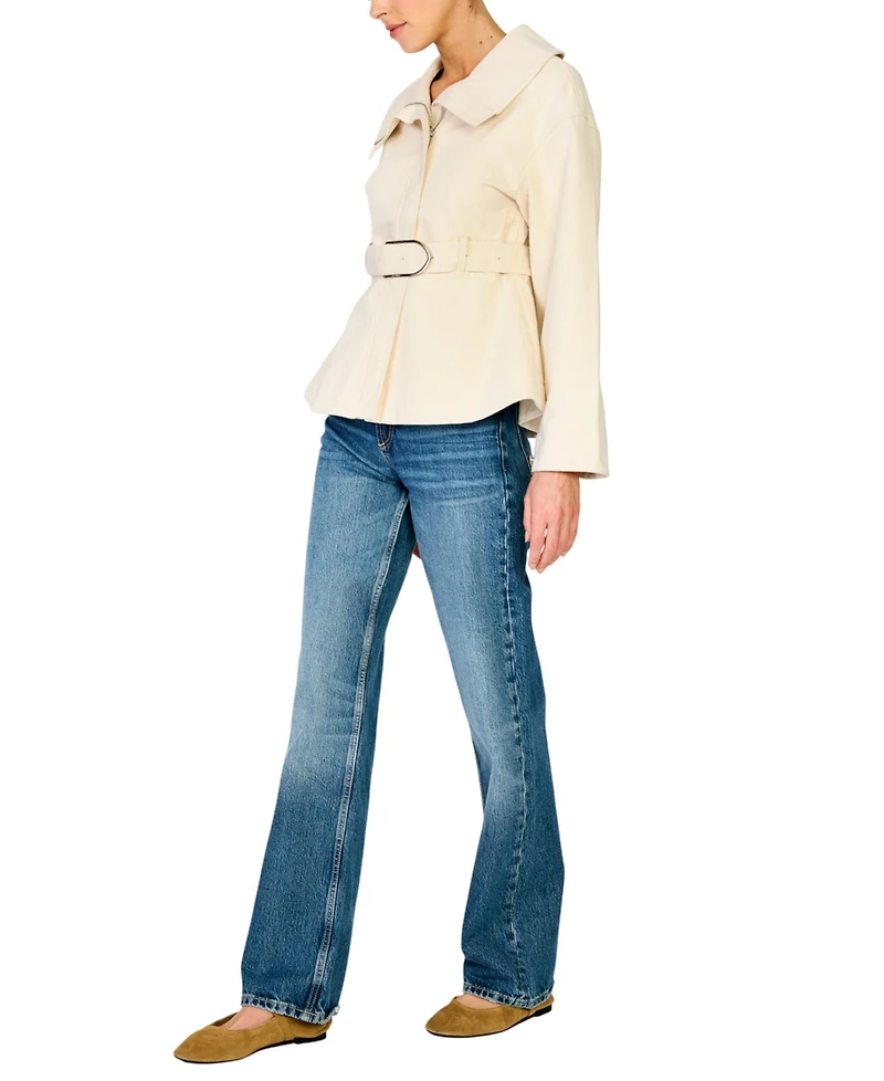 Line & Dot Women's Russo Belted Zip-Up Jacket