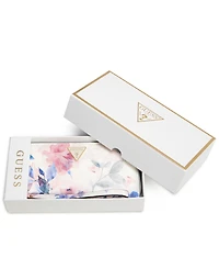 Guess Lucci Boxed Floral Print Large Zip Around Wallet