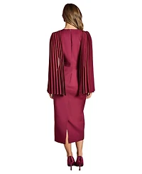 Coast Women's Cape Sleeve Pencil Midi Dress