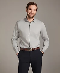 Bar Iii Men's Diamond Dobby Slim Fit Dress Shirt, Macy's Exclusive