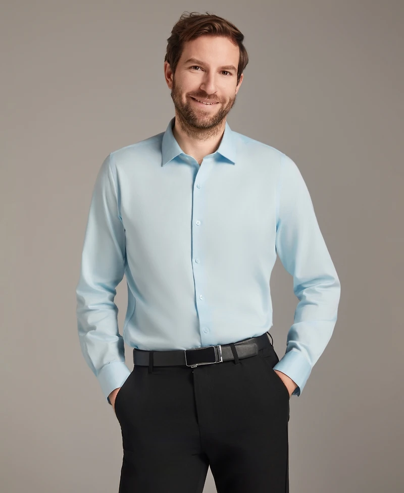 Bar Iii Men's Diamond Dobby Slim Fit Dress Shirt, Macy's Exclusive