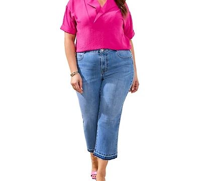 Tribal Plus Sophia Curvy Micro Flare Jeans