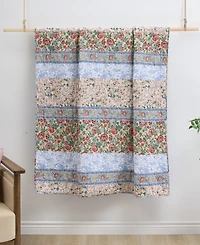 Greenland Home Fashions Kressida Reversible Cotton Blend Throw, 50" x 60"