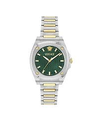 Versace Women's Greca Pulse Two Tone Bracelet Watch, 36mm