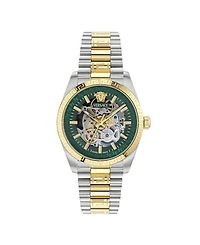 Versace Men's Millenyium Limited Edition Automatic Two Tone Bracelet Watch, 40mm