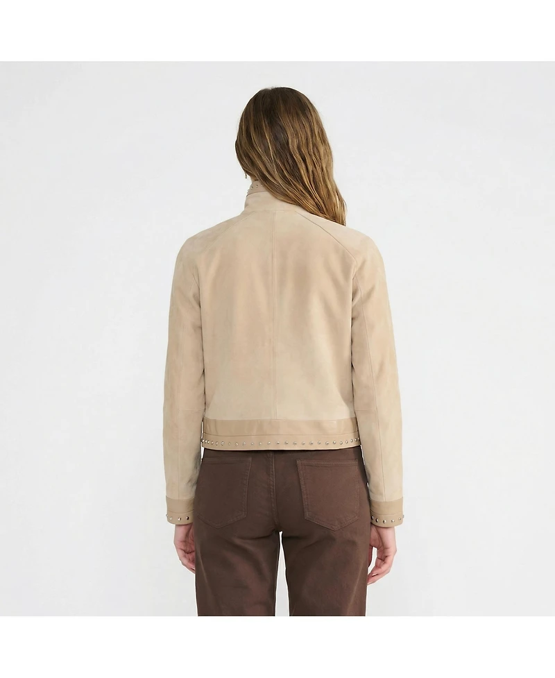 Furniq Uk Women's Suede Jacket