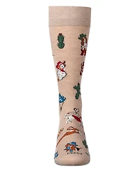MeMoi Men's Rodeo Dogs Novelty Crew Socks