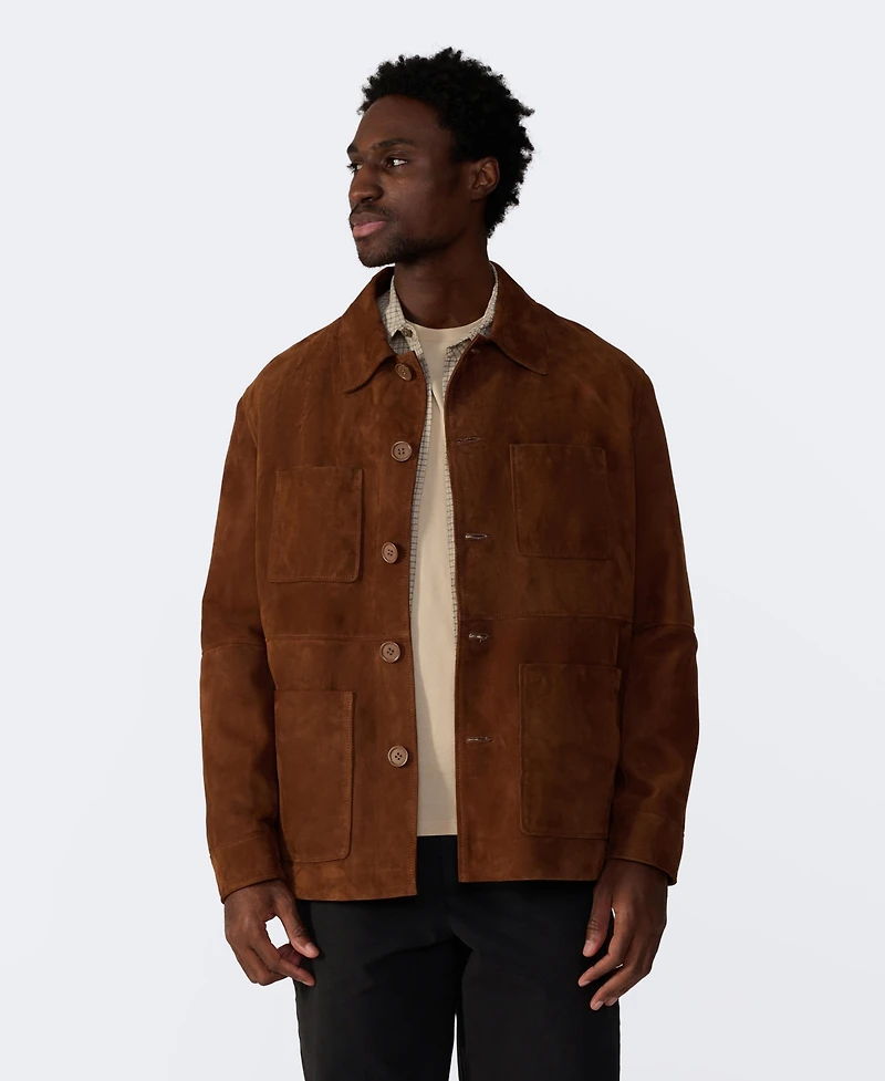 Furniq Uk Men's Suede Jacket